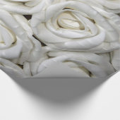 Abstracte witte rozen Tuin Elegant Floral Cadeaupapier (Hoek)