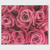 Abstracte witte rozen Tuin Elegant Floral Wrappin Cadeaupapier (Vlak)