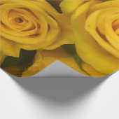 Abstracte witte rozen Tuin Elegant Floral Wrappin Cadeaupapier (Hoek)