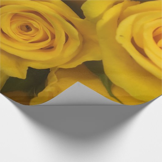 Abstracte witte rozen Tuin Elegant Floral Wrappin Cadeaupapier (Hoek)
