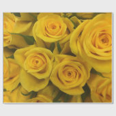 Abstracte witte rozen Tuin Elegant Floral Wrappin Cadeaupapier (Vlak)