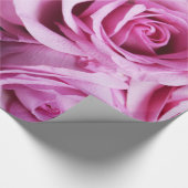 Abstracte witte rozen Tuin Elegant Floral Wrappin Cadeaupapier (Hoek)