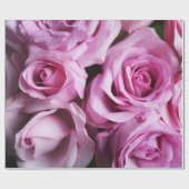 Abstracte witte rozen Tuin Elegant Floral Wrappin Cadeaupapier (Vlak)