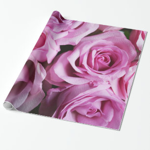 Abstracte witte rozen Tuin Elegant Floral Wrappin Cadeaupapier