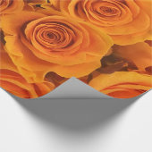 Abstracte witte rozen Tuin Elegant Floral Wrappin Cadeaupapier (Hoek)