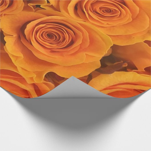 Abstracte witte rozen Tuin Elegant Floral Wrappin Cadeaupapier (Hoek)