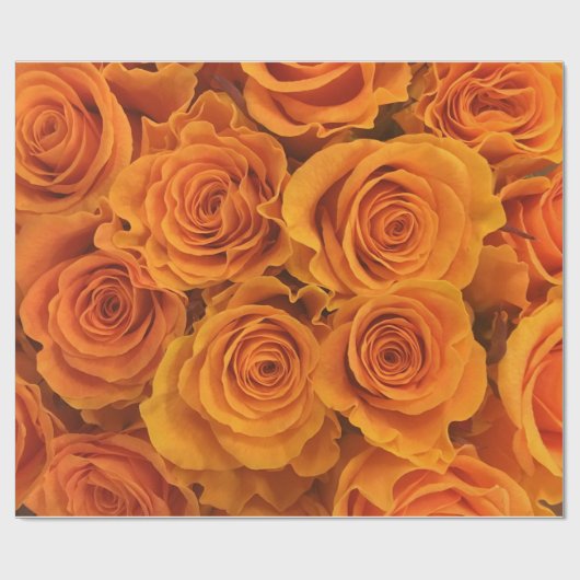 Abstracte witte rozen Tuin Elegant Floral Wrappin Cadeaupapier (Vlak)