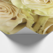 Abstracte witte rozen Tuin Elegant Floral Wrappin Cadeaupapier (Hoek)