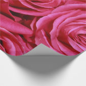 Abstracte witte rozen Tuin Elegant Floral Wrappin Cadeaupapier (Hoek)