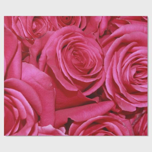 Abstracte witte rozen Tuin Elegant Floral Wrappin Cadeaupapier (Vlak)