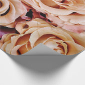 Abstracte witte rozen Tuin Elegant Floral Wrappin Cadeaupapier (Hoek)