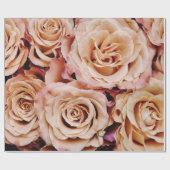 Abstracte witte rozen Tuin Elegant Floral Wrappin Cadeaupapier (Vlak)