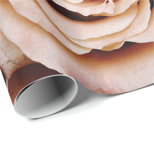 Abstracte witte rozen Tuin Elegant Floral Wrappin Cadeaupapier (Rol Hoek)