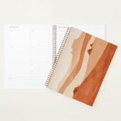 Abstracte Woestijn Horizon een Warme Minimale Land Planner (Display)