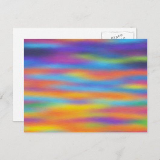 Abstracte woestijn - Sunset Sky Artwork Briefkaart (Voorkant / Achterkant)