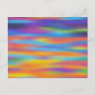 Abstracte woestijn - Sunset Sky Artwork Briefkaart