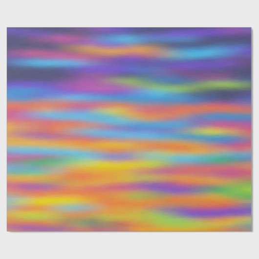 Abstracte woestijn - Sunset Sky Artwork Cadeaupapier (Vlak)