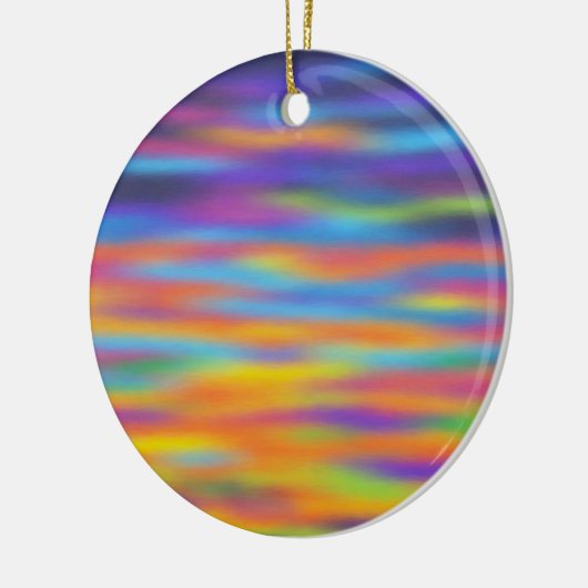 Abstracte woestijn - Sunset Sky Artwork Keramisch Ornament (Links)