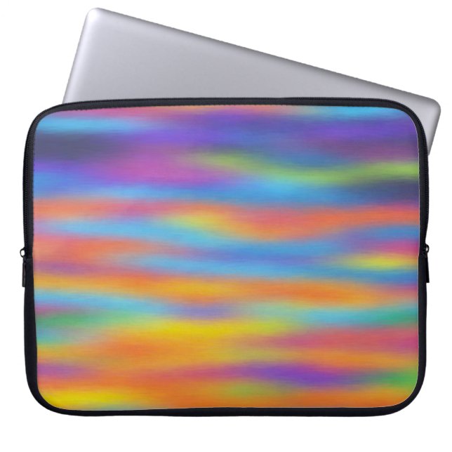 Abstracte woestijn - Sunset Sky Artwork Laptop Sleeve (Voorkant)