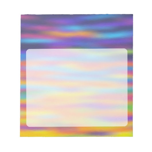 Abstracte woestijn - Sunset Sky Artwork Notitieblok (Voorkant)