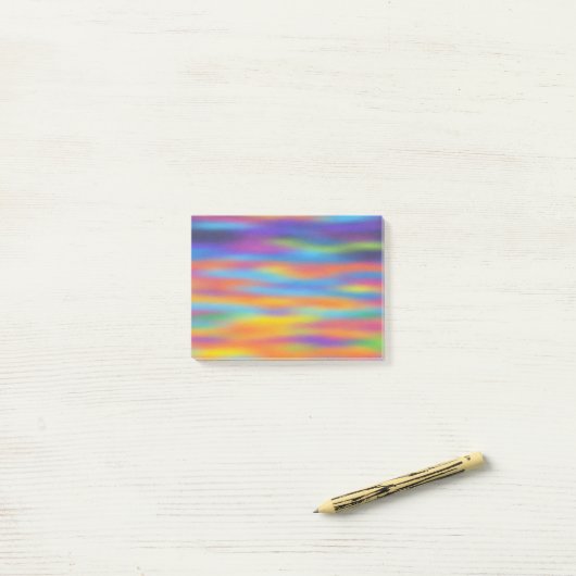 Abstracte woestijn - Sunset Sky Artwork Post-it® Notes (Op bureau)