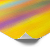 Abstracte woestijn - Sunset Sky Artwork Poster (Hoek)