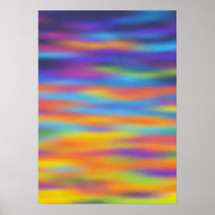 Abstracte woestijn - Sunset Sky Artwork Poster