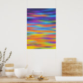 Abstracte woestijn - Sunset Sky Artwork Poster (Keuken)