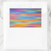 Abstracte woestijn - Sunset Sky Artwork Rechthoekige Sticker (Tas)