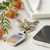 Abstracte woestijn - Sunset Sky Artwork Sleutelhanger (Zijkant)