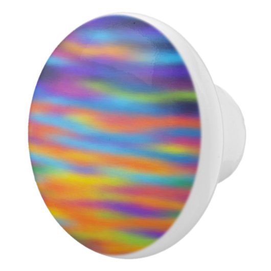 Abstracte woestijn - Sunset Sky Keramische Knop (Rechts)