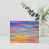 Abstracte woestijn zonsondergang hemel kunstwerk briefkaart (Staand voorkant)