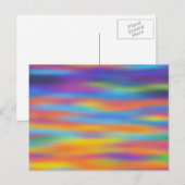 Abstracte woestijn zonsondergang hemel kunstwerk briefkaart (Voorkant / Achterkant)