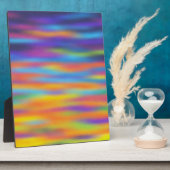 Abstracte woestijn zonsondergang hemel kunstwerk fotoplaat (Zijkant)