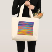 Abstracte woestijn zonsondergang hemel kunstwerk grote tote bag (Voorkant (product))