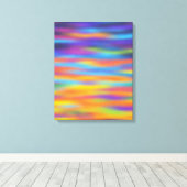 Abstracte Woestijn Zonsondergang Lucht Kunstwerk Canvas Afdruk (Insitu (Houten vloer))