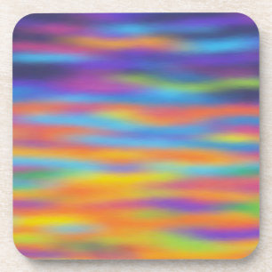 Abstracte Woestijn Zonsondergang Lucht Kunstwerk Drankjes Onderzetter
