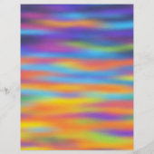 Abstracte Woestijn Zonsondergang Lucht Kunstwerk Flyer (Achterkant)
