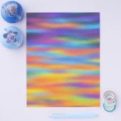 Abstracte Woestijn Zonsondergang Lucht Kunstwerk Flyer (Enkel)