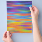 Abstracte Woestijn Zonsondergang Lucht Kunstwerk Flyer (Hand)