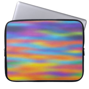 Abstracte Woestijn Zonsondergang Lucht Kunstwerk Laptop Sleeve
