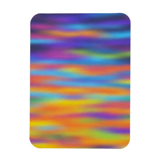 Abstracte Woestijn Zonsondergang Lucht Kunstwerk Magneet (Verticaal)