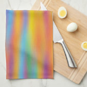 Abstracte Woestijn Zonsondergang Lucht Kunstwerk Theedoek (Quarter Fold)