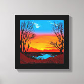 Abstracte woestijnachtergrond #2 canvas afdruk (Voorkant)