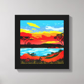 Abstracte woestijnachtergrond #5 Canvas Afdrukken (Voorkant)