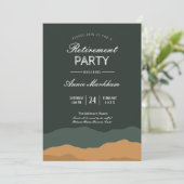 Abstracte woestijnlandschapspensioen kaart (Staand voorkant)