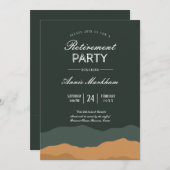 Abstracte woestijnlandschapspensioen kaart (Voorkant / Achterkant)