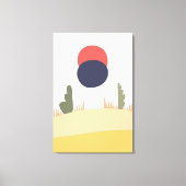 Abstracte woestijnmoonstijg canvas afdruk (Voorkant)