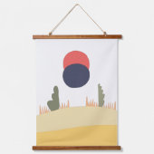 Abstracte woestijnmoonstijg hangend wandkleed (Voorkant)