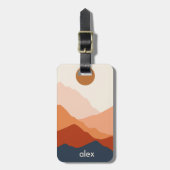 Abstracte woestijnzon AcrylBagagelabel Bagagelabel (Voorkant verticaal)